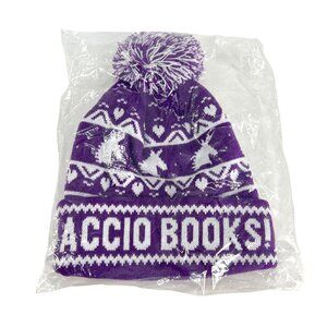 NWT Harry Potter Accio Books! Pom Pom Beanie